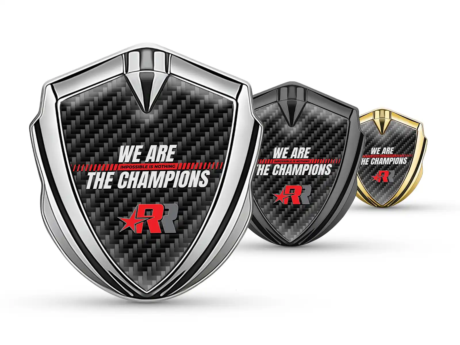 Silicone Emblem Badge Max Design Racing Style